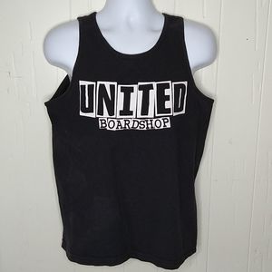United Skateboarding United Boardshop Black Tank M